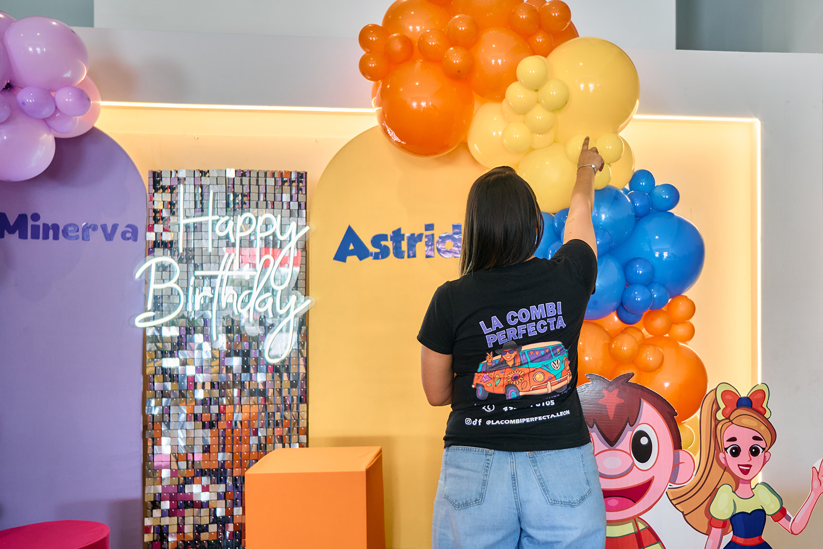 La Combi Perfecta — detalle globos